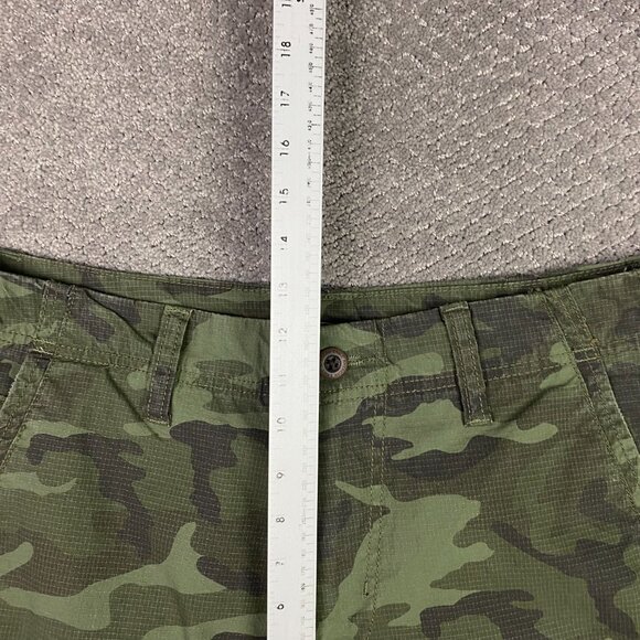 American Eagle Classic Camo Cargo Shorts Men's 33 Green Ripstop - Picture 9 of 12